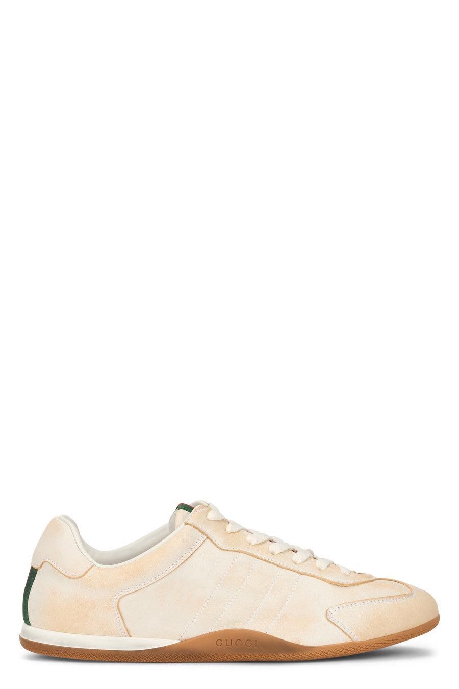 Sneakers Shift Aged Leather Beige Calf Skin Trainers