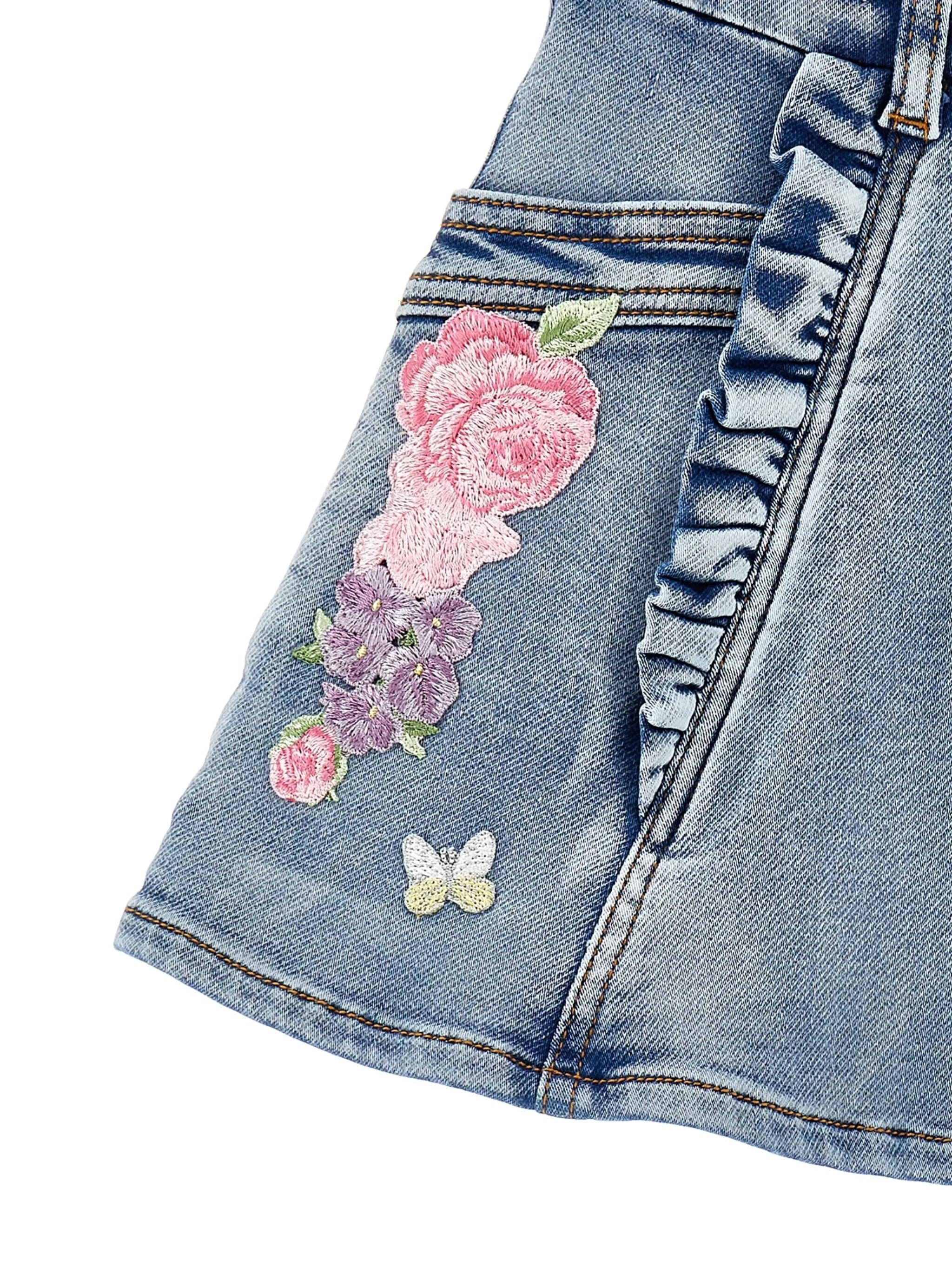 Mini Gonna Jeans 70s Blue
