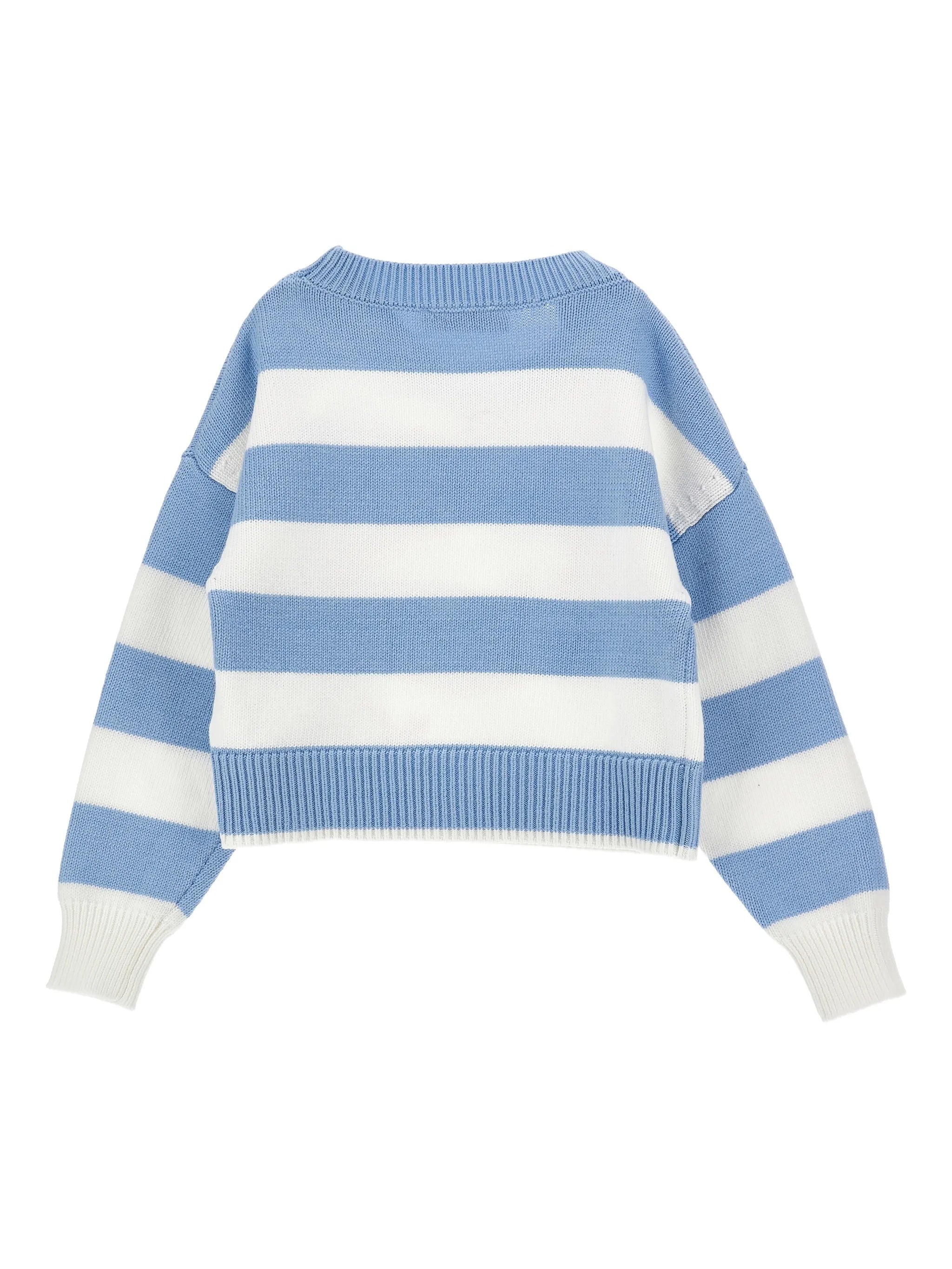 Pull Righe Blue Viscose | Maglia