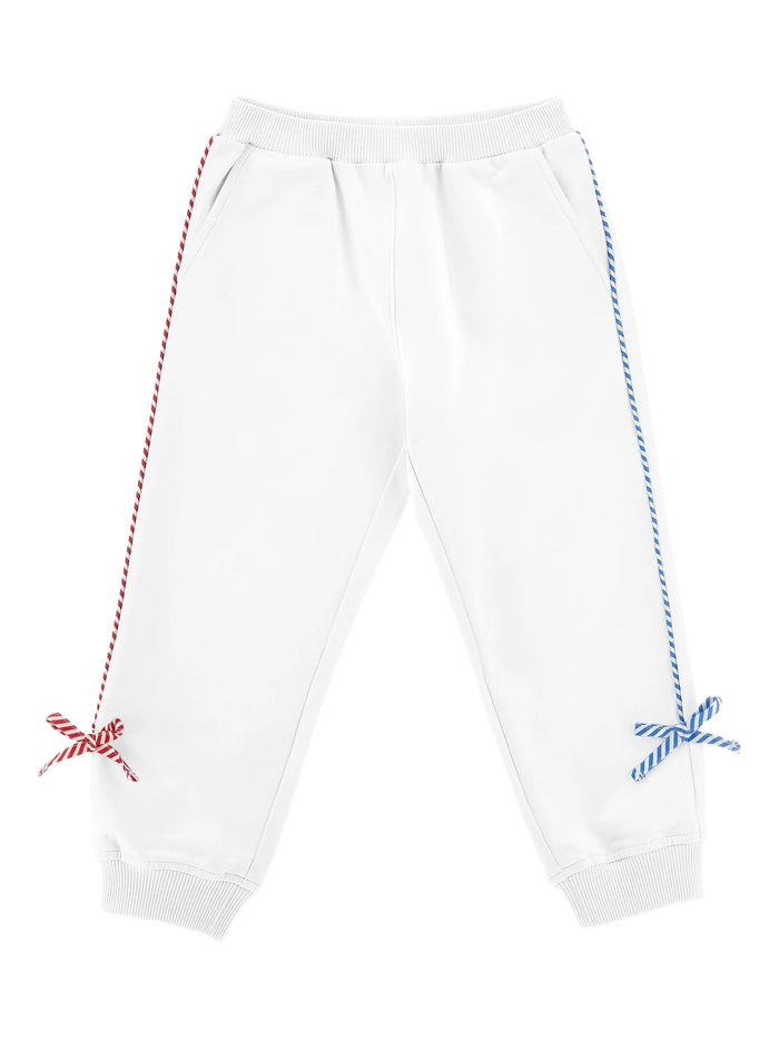 Jogger Felpa White Pantaloni