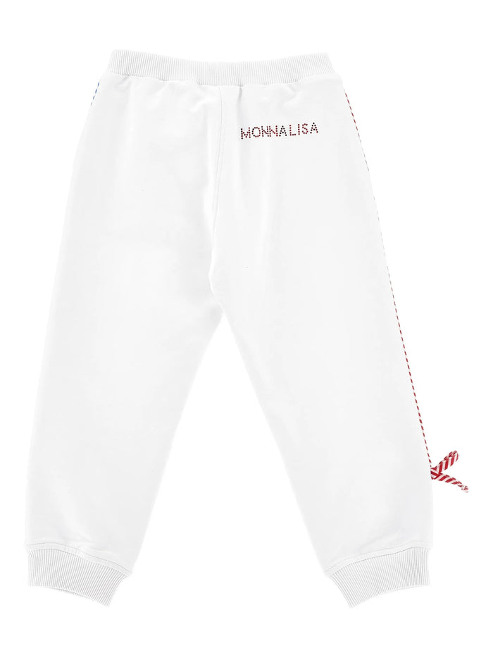 Jogger Felpa White Pantaloni