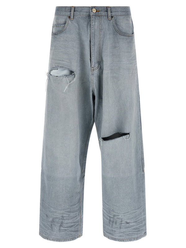 Balenciaga Organic cotton denim jeans in grey