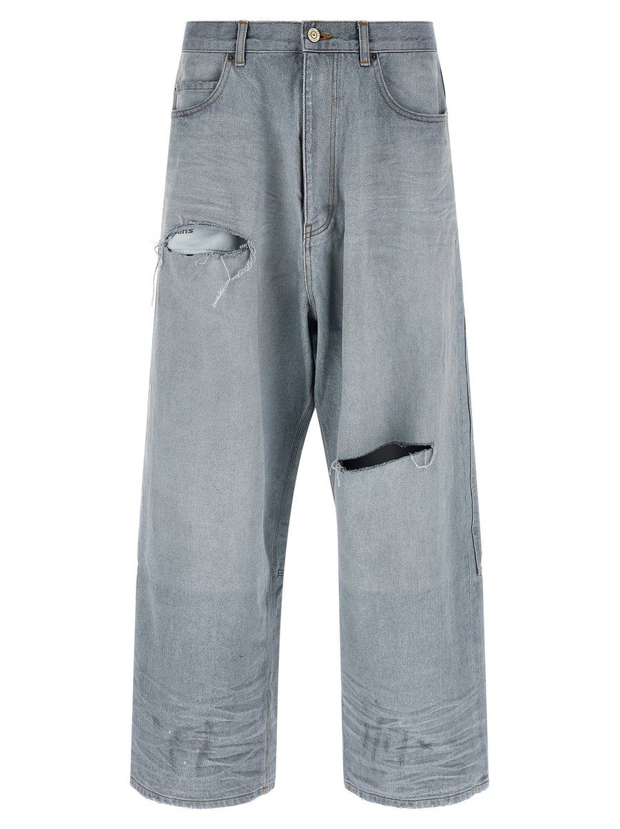 Balenciaga Organic cotton denim jeans in grey