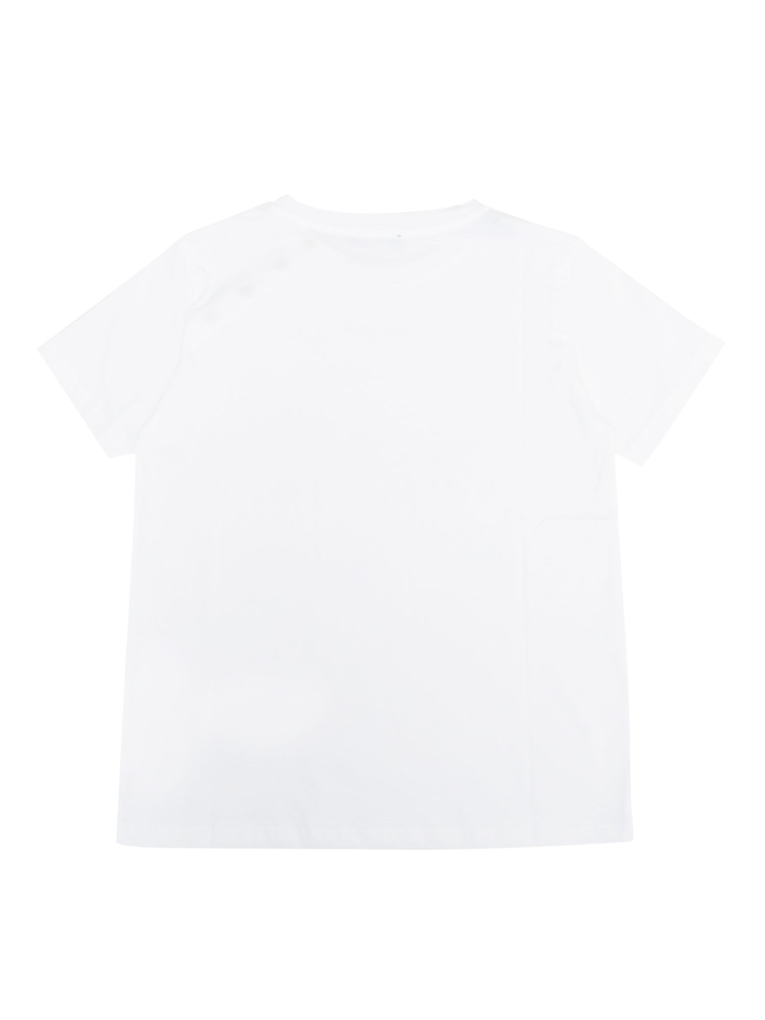 T-SHIRT-TOP White Cotton Short Sleeves T-shirt