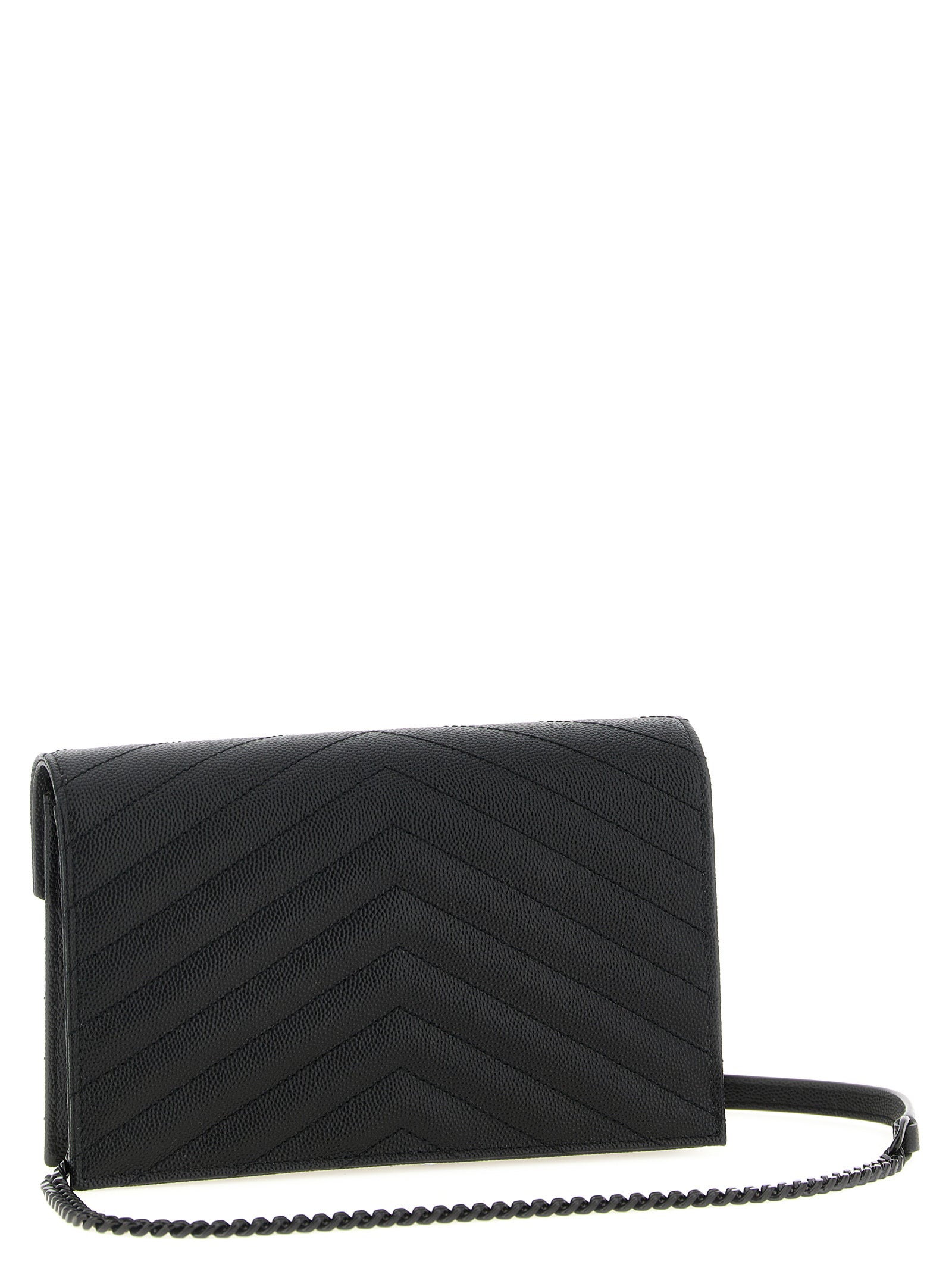 Mini Envelope Crossbody Black Calfskin Leather (bos Taurus) Bags