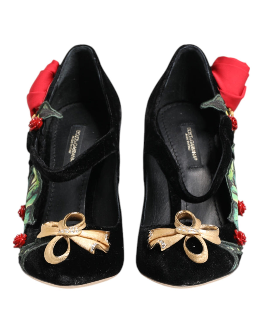Dolce & Gabbana 85% Rayon heel in black