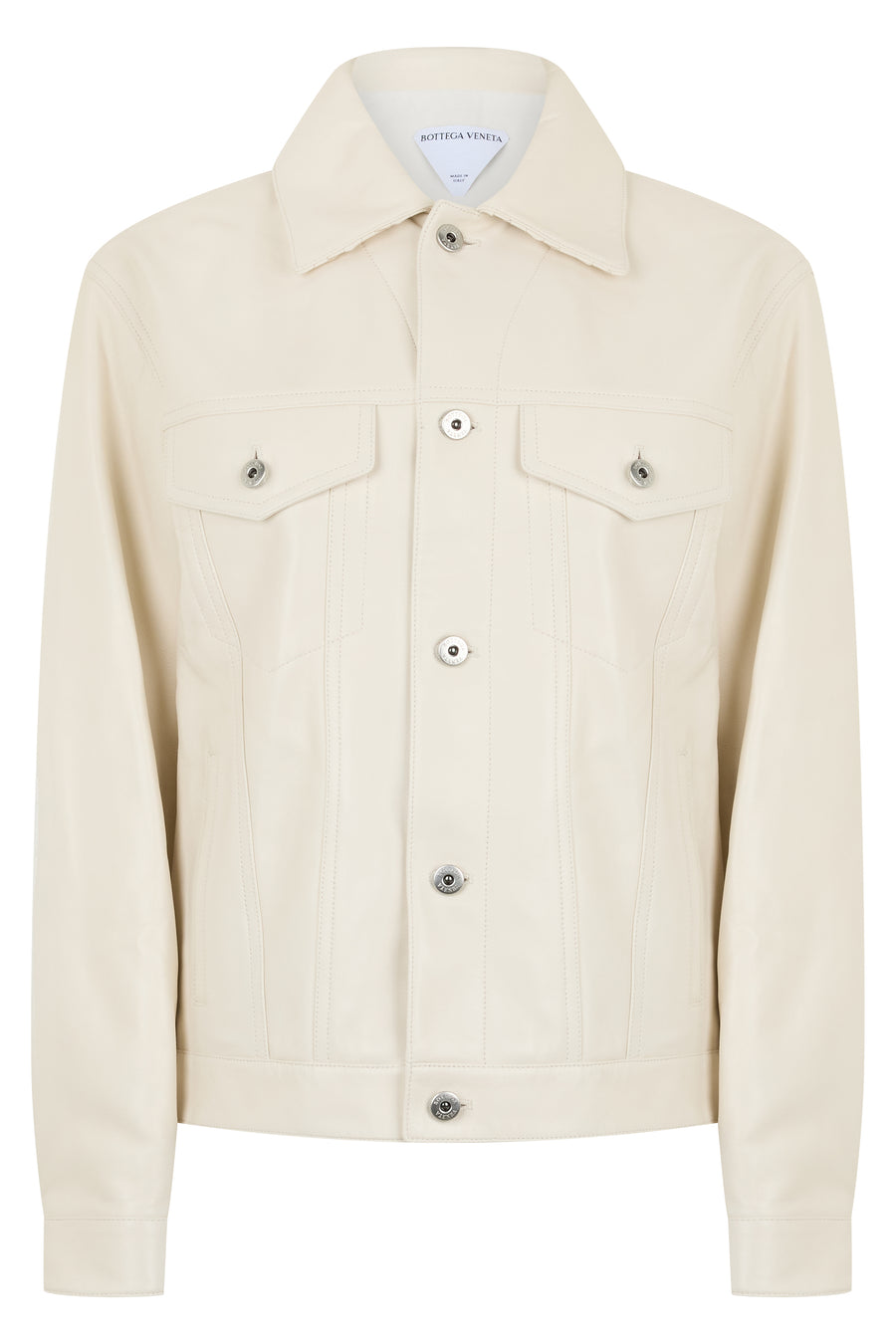 Leather Jacket Cream Lambskin