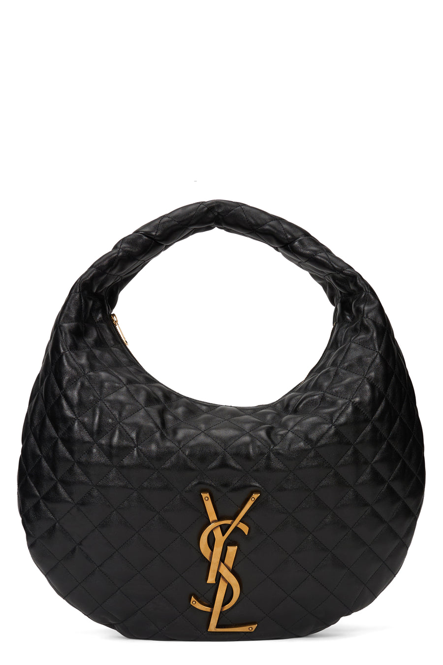 Hobo Bag Icare Quilted Nappa Black Lambskin Handbags