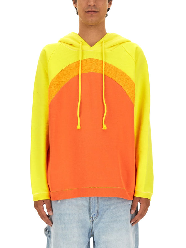 Rainbow Sweatshirt Orange Cotton Sweatshirts