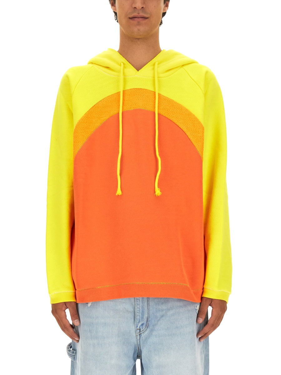 Rainbow Sweatshirt Orange Cotton Sweatshirts