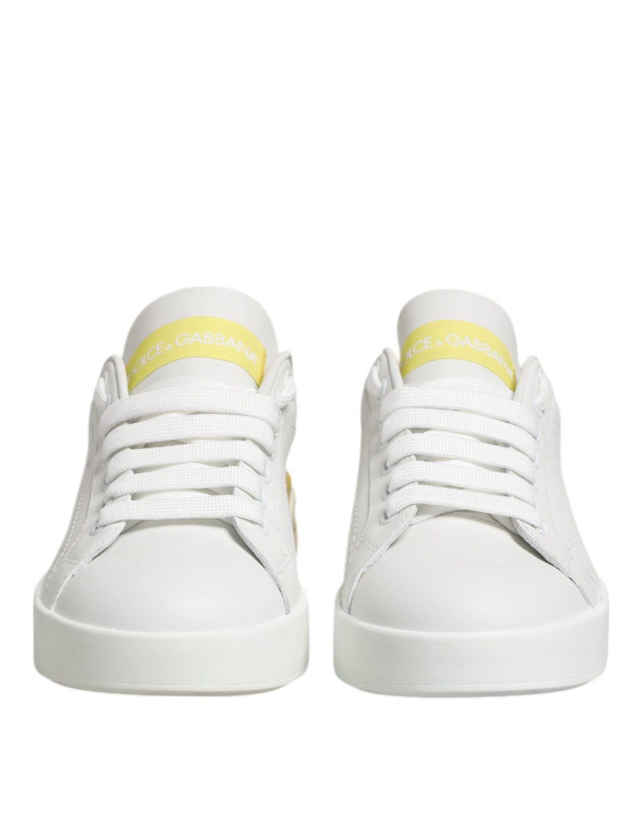 Dolce & Gabbana 100% Calfskin Leather sneaker in white