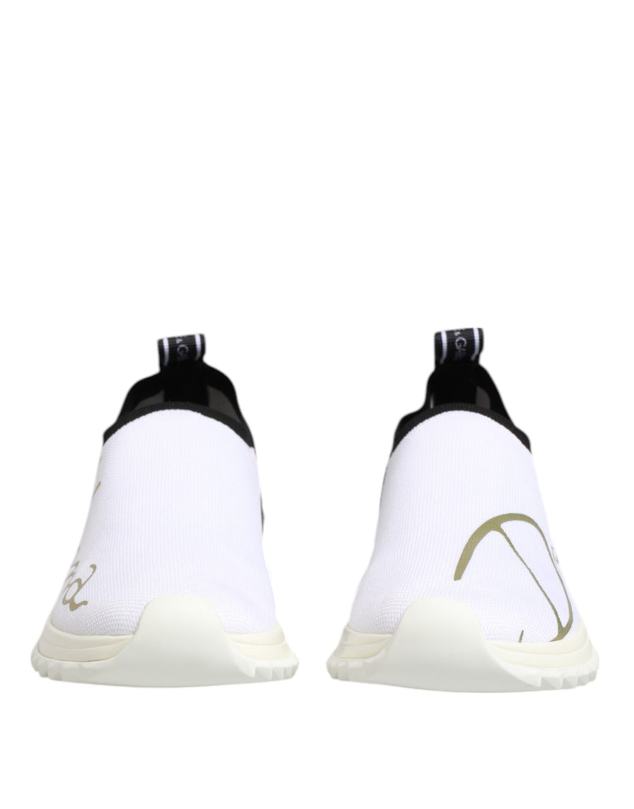 Dolce & Gabbana 65% Polyester 15% Viscose 10% PU 10% Elastane sneakers in white