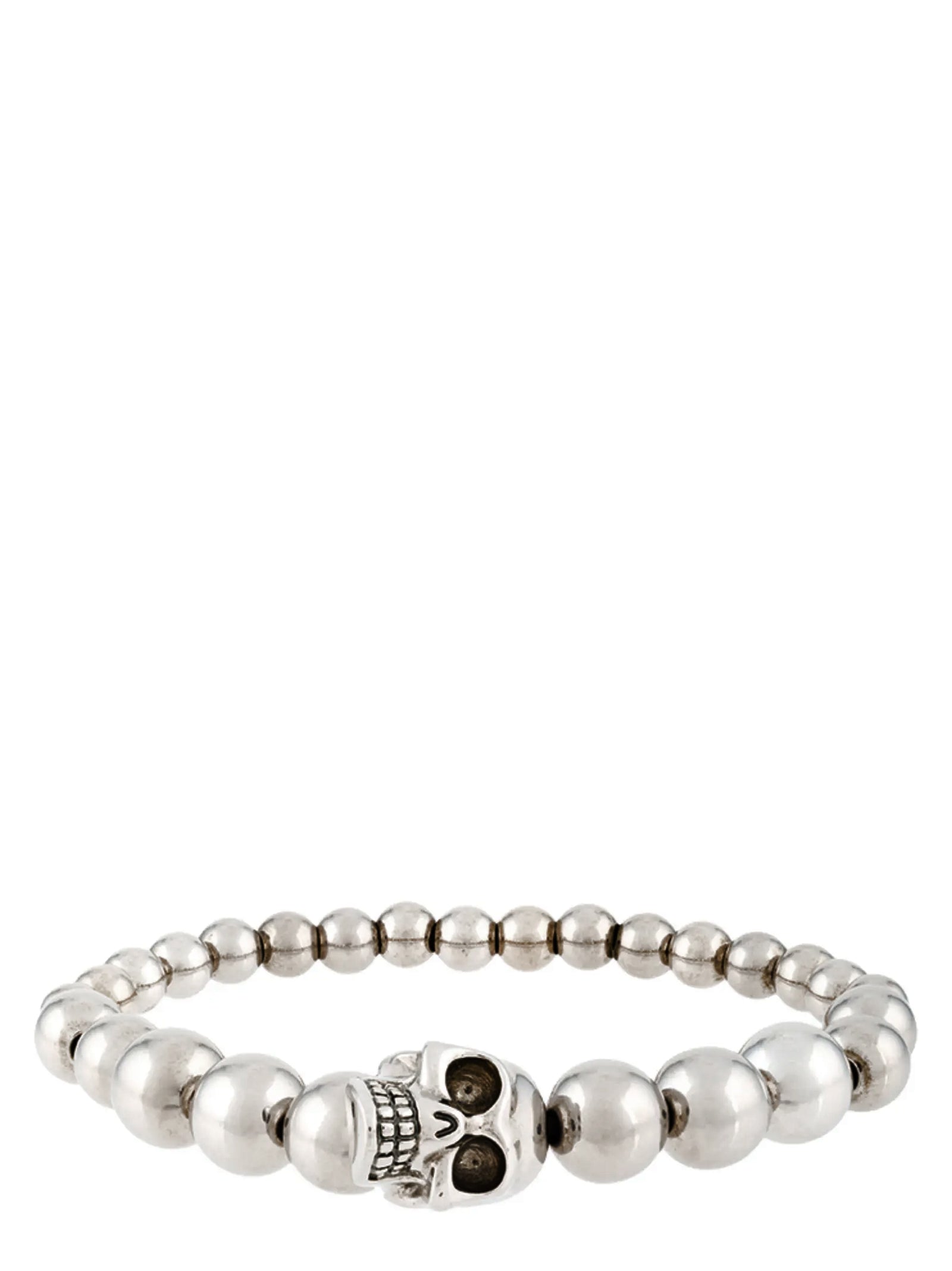 Skull Ball bracelet Silver Steel Jewelry