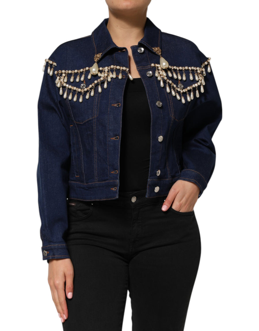 Dolce & Gabbana 98% Cotton jacket in blue
