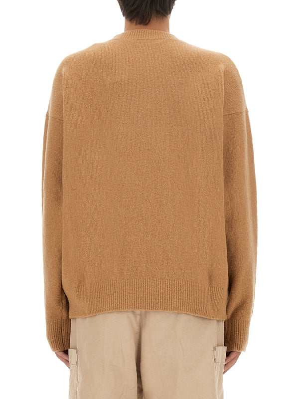Jersey With Logo Multicolour Merino Wool Jumpers