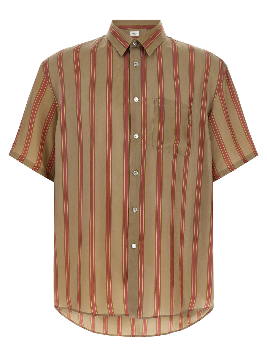 Saint Laurent Cassandre Shirt — tan