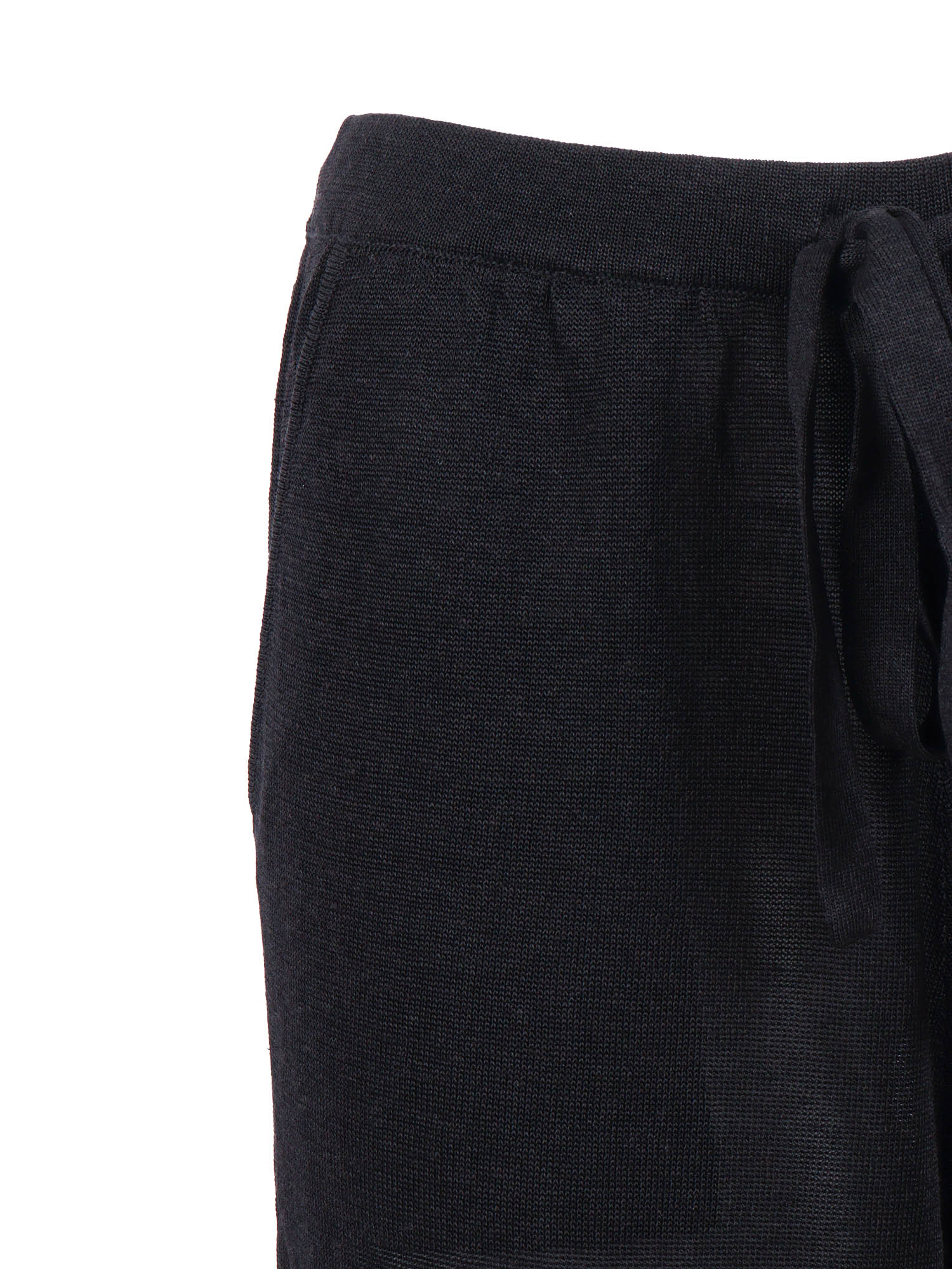 PANTS Black Linen Viscose