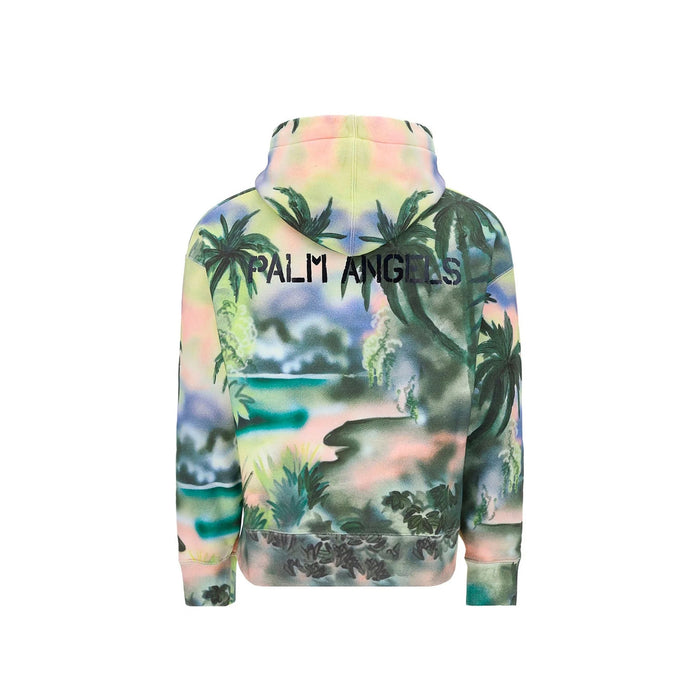 Cotton Hooded Sweatshirt Green