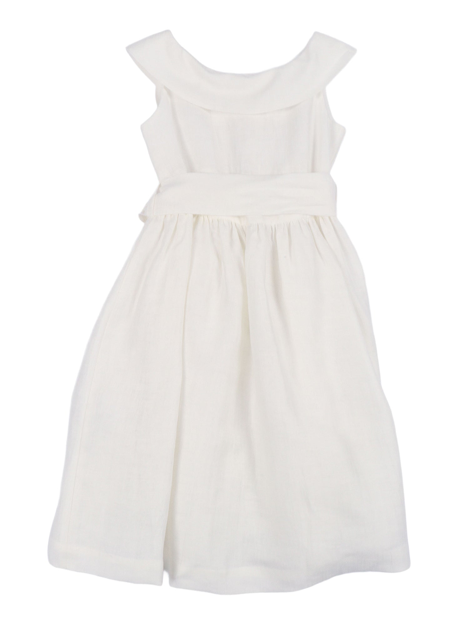 SLEEVELESS DRESS White