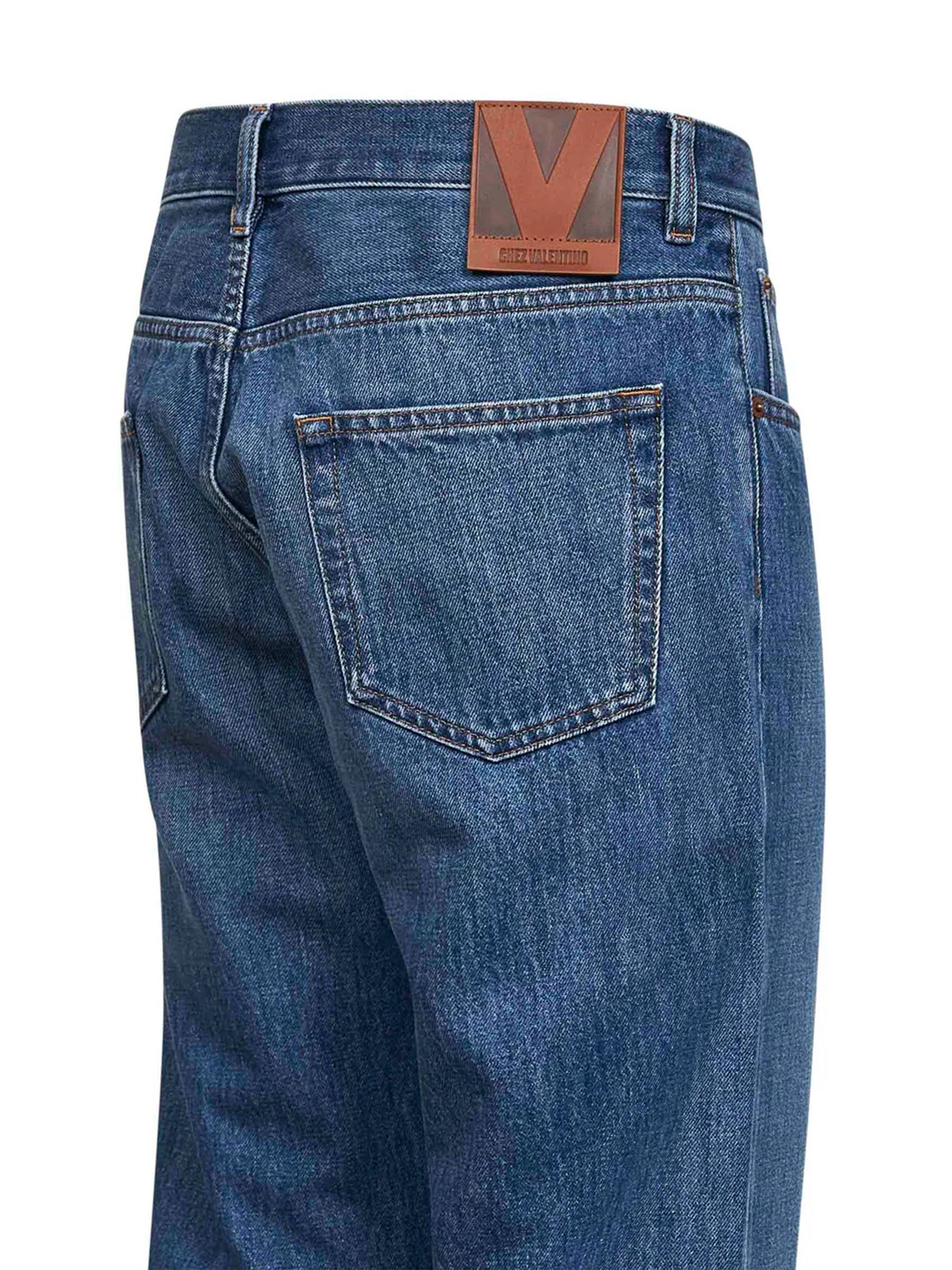 Denim 5 Tasche Blue Pantaloni