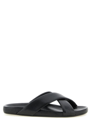 Saint Laurent Nichols Sandals — Black