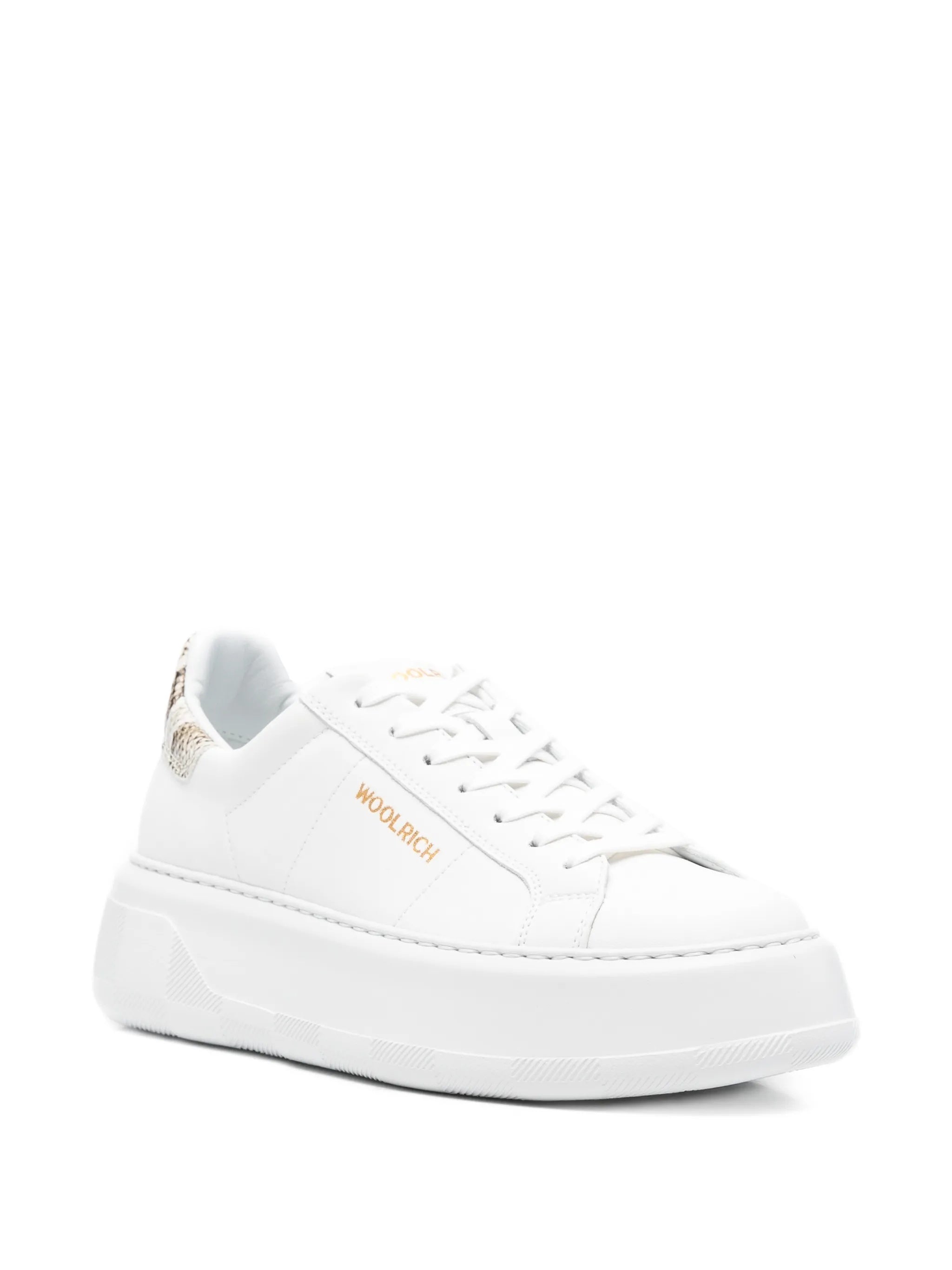 Chunky Court Calf Pitone White Leather | Calzature