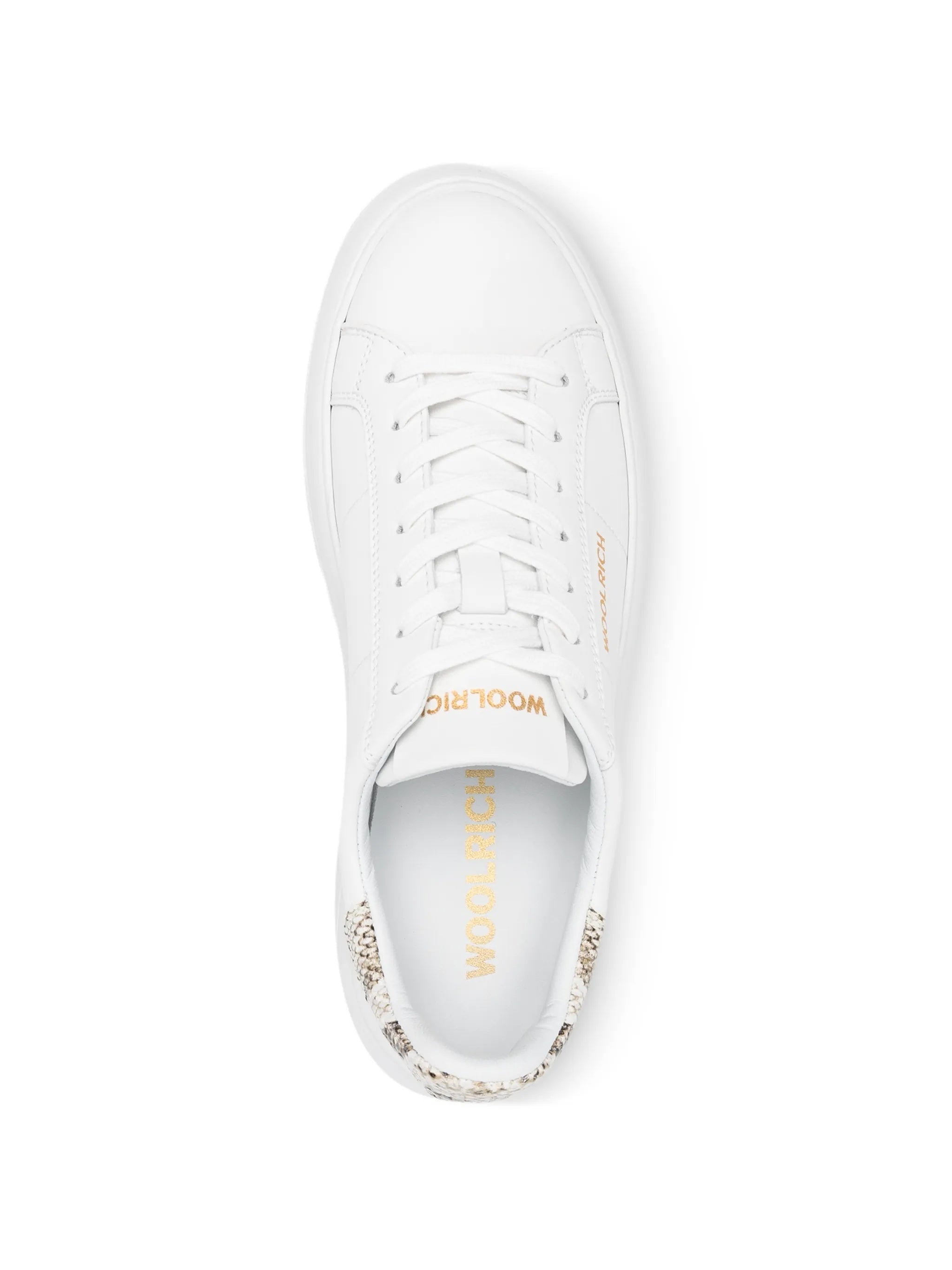 Chunky Court Calf Pitone White Leather | Calzature