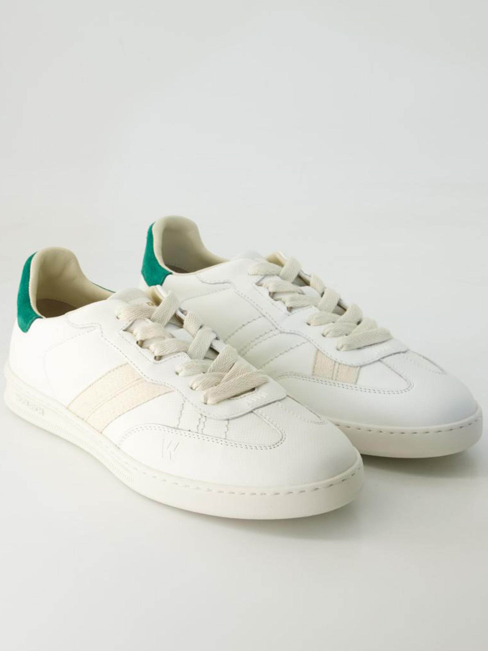 Double U.t Man Calf Saffiano White Leather | Calzature