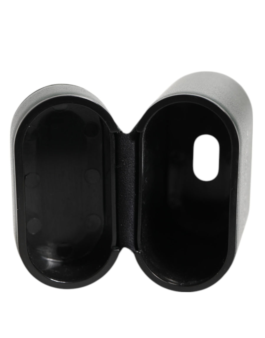 Dolce & Gabbana 100% Calfskin Leather airpods case in black