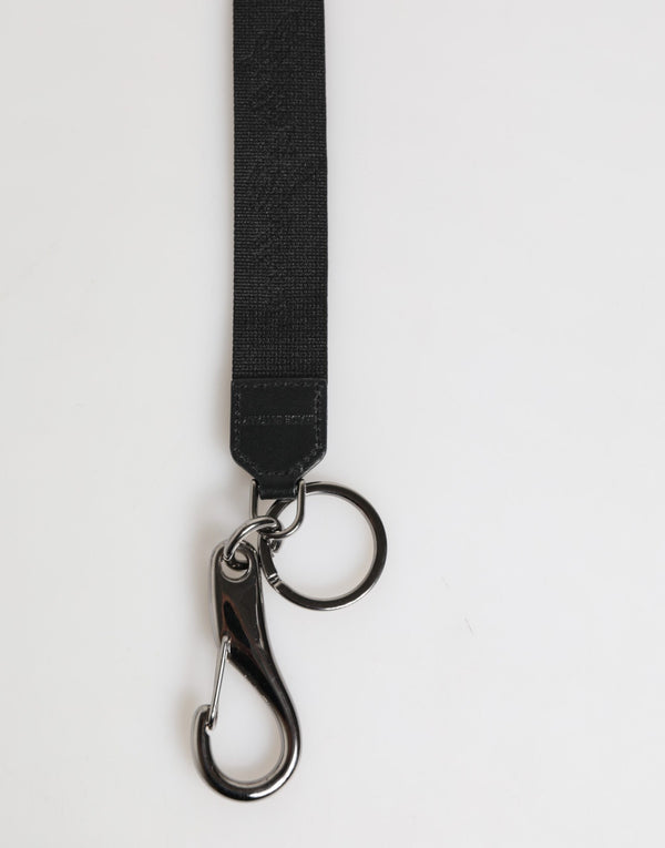 Dolce & Gabbana 80% Polyester key case in black
