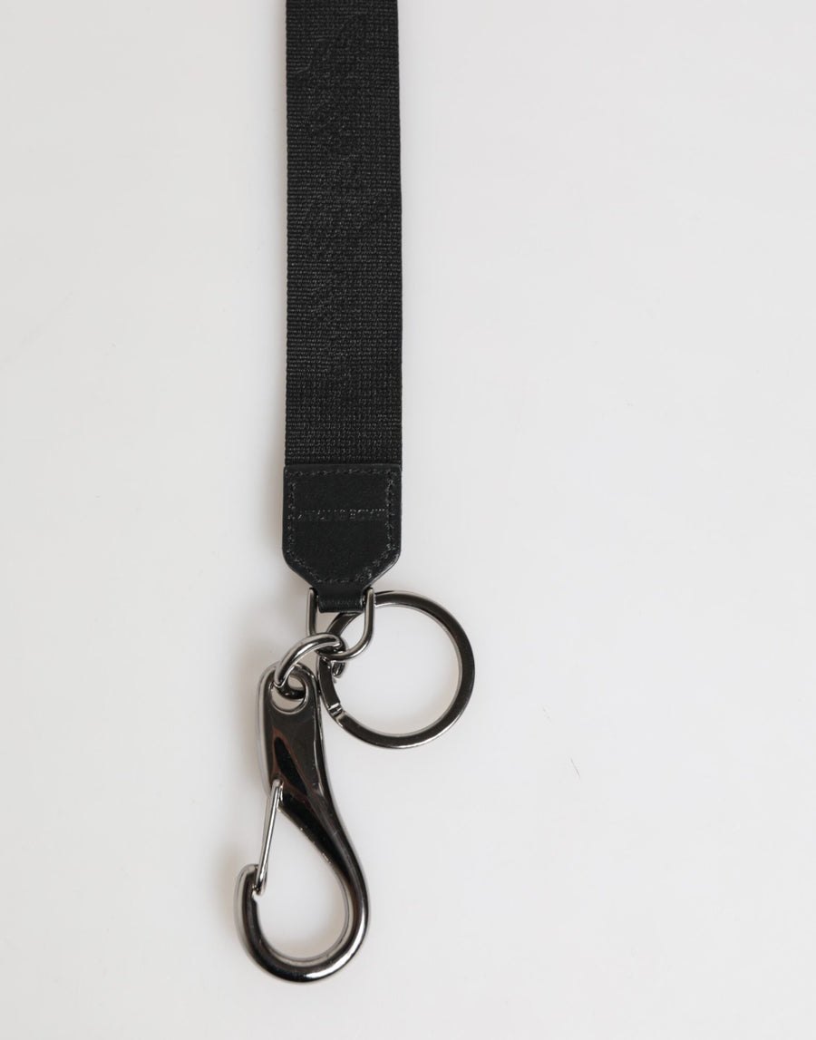 Dolce & Gabbana 80% Polyester key case in black