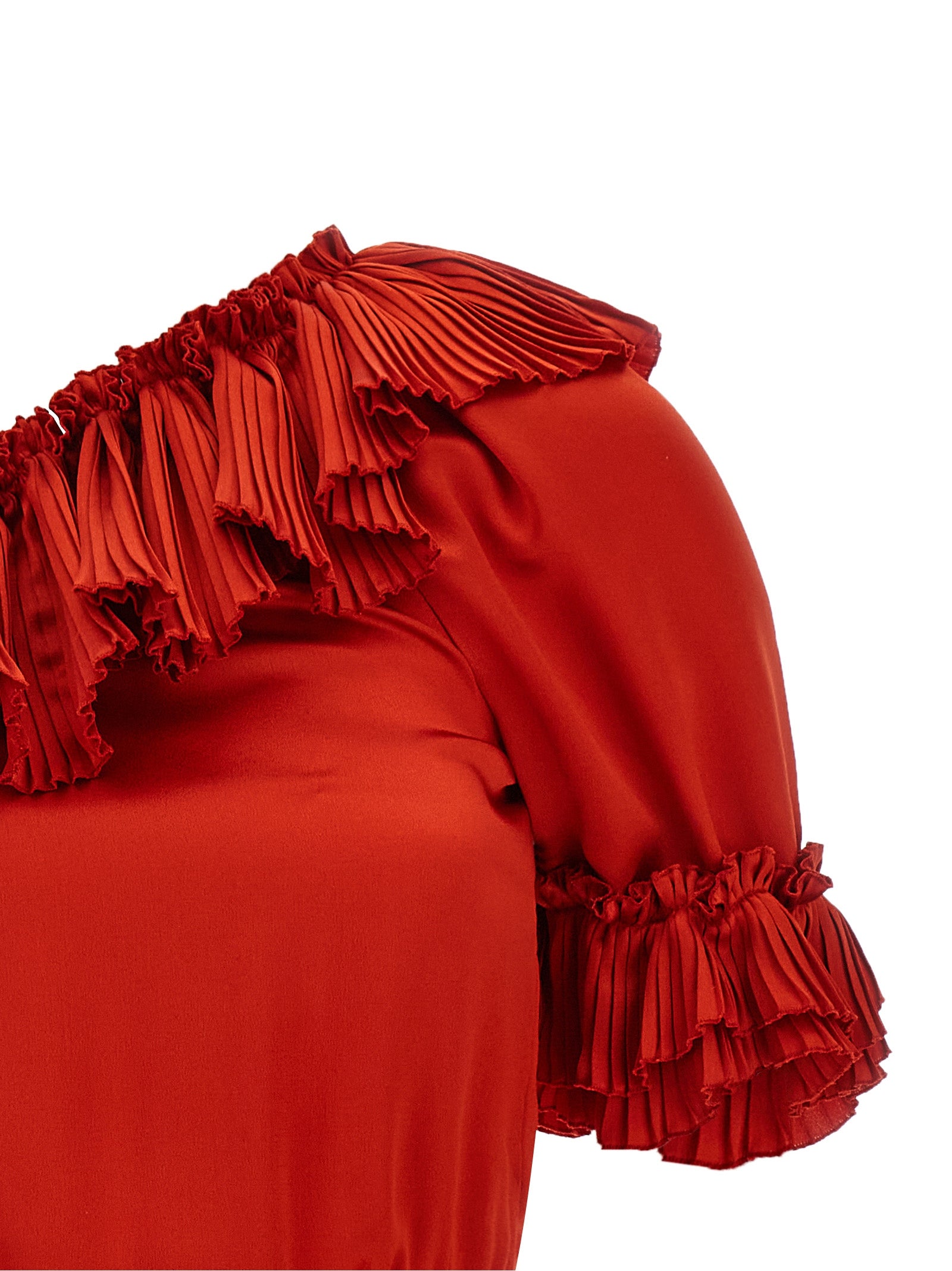 Silk Dress Red