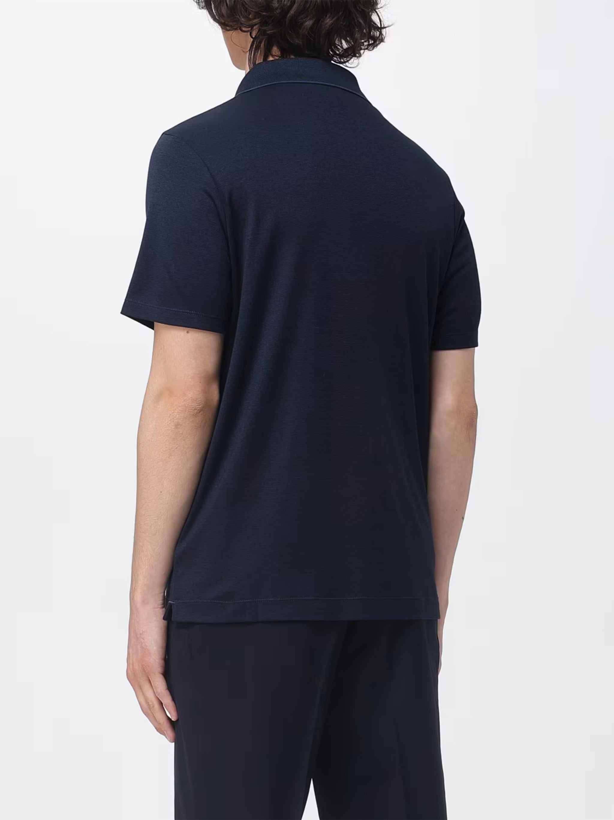 Polo Cotone Lyocell Blue