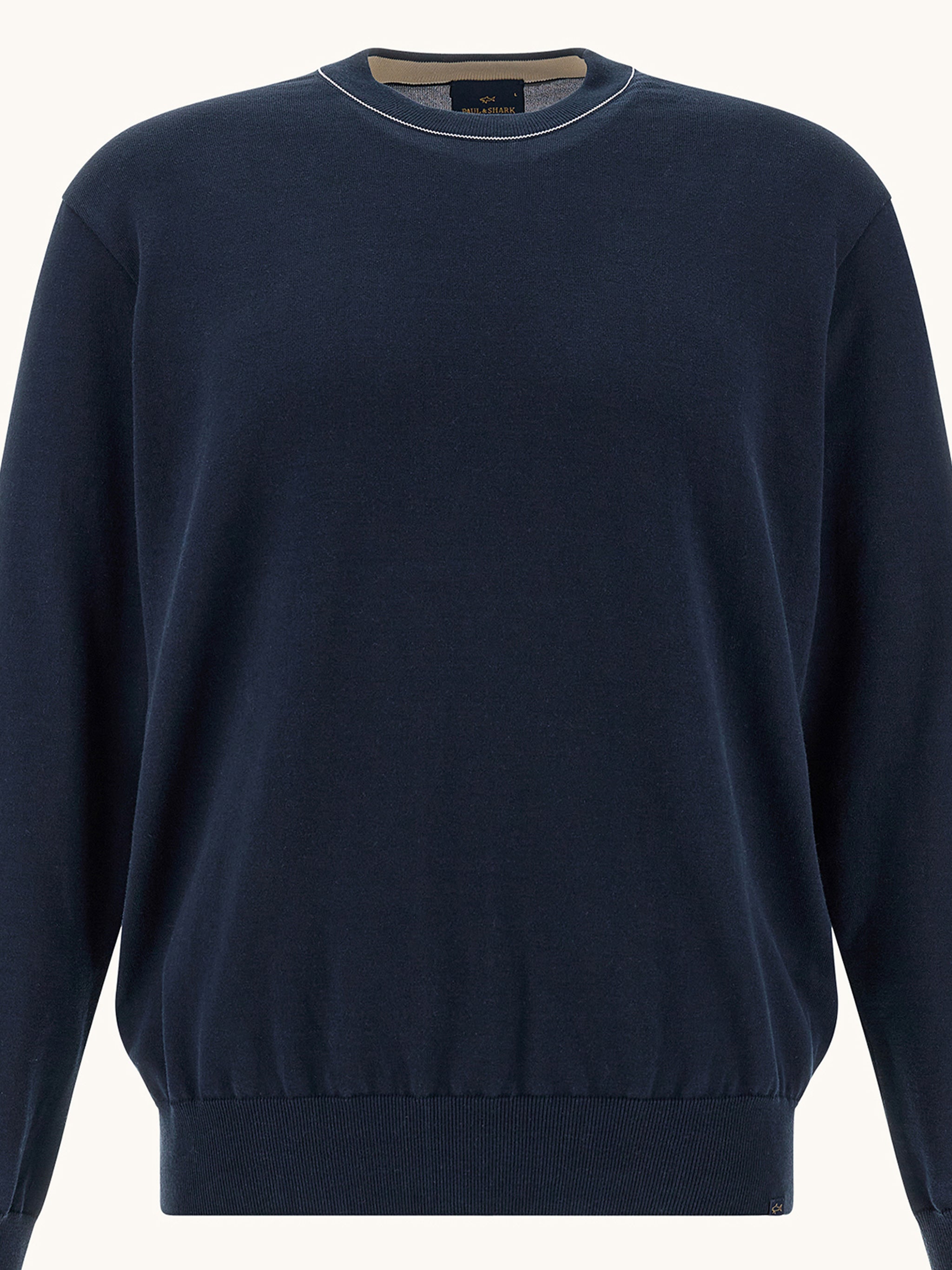 Girocollo Cotone Blue Felpa