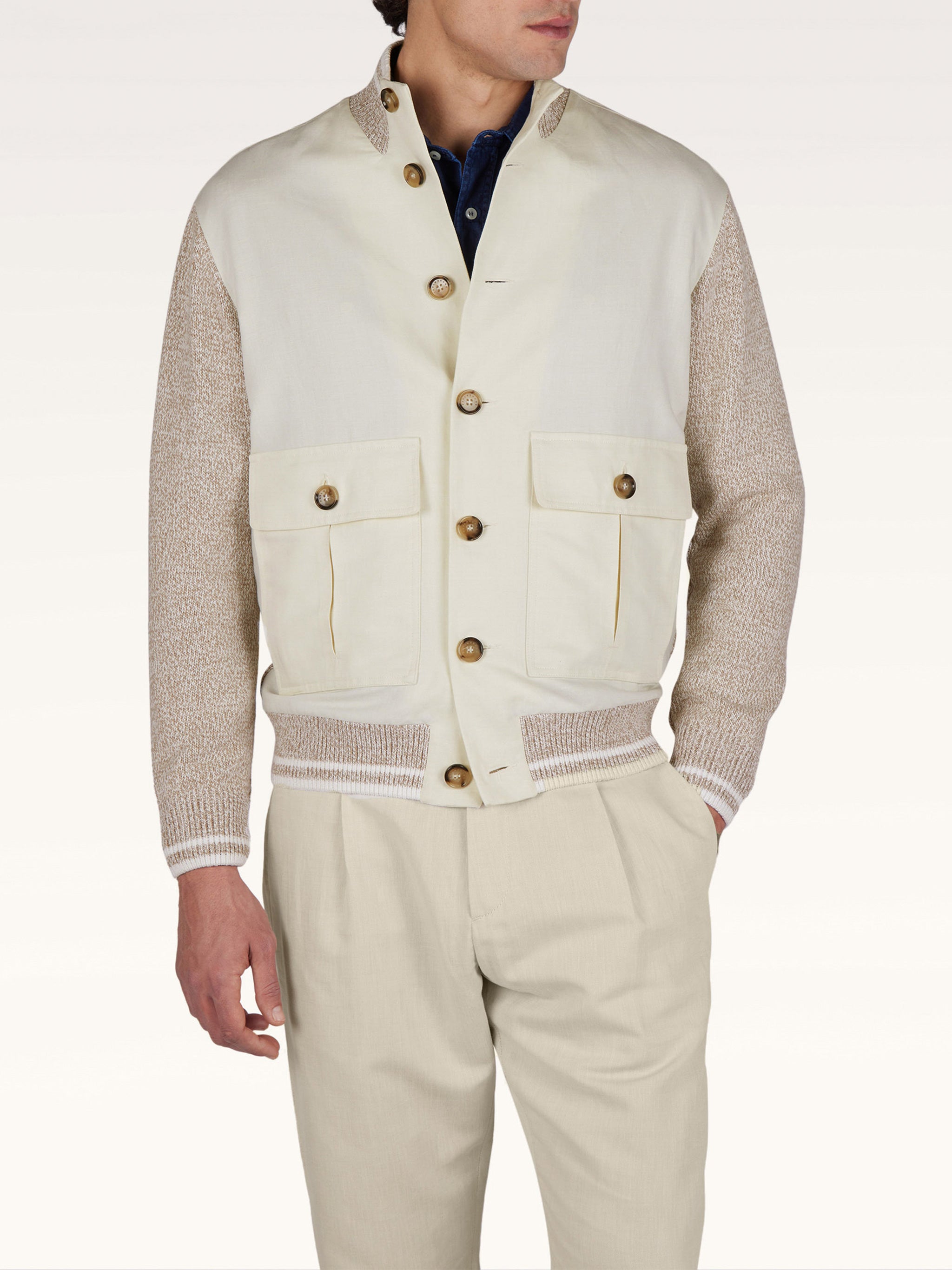 Ibrido Bottoni Cotone Maglia