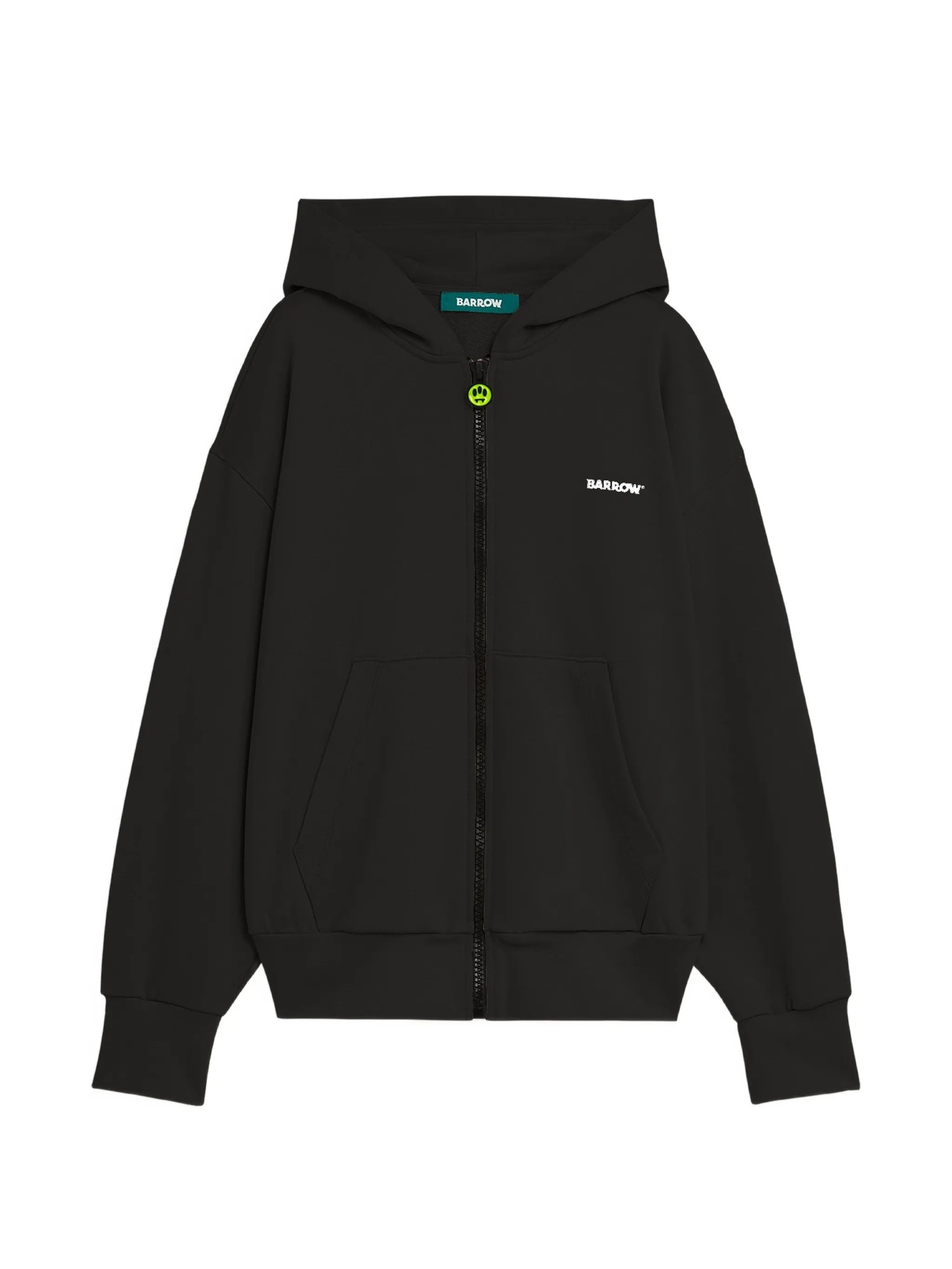 Zip Hoodie Black Felpa