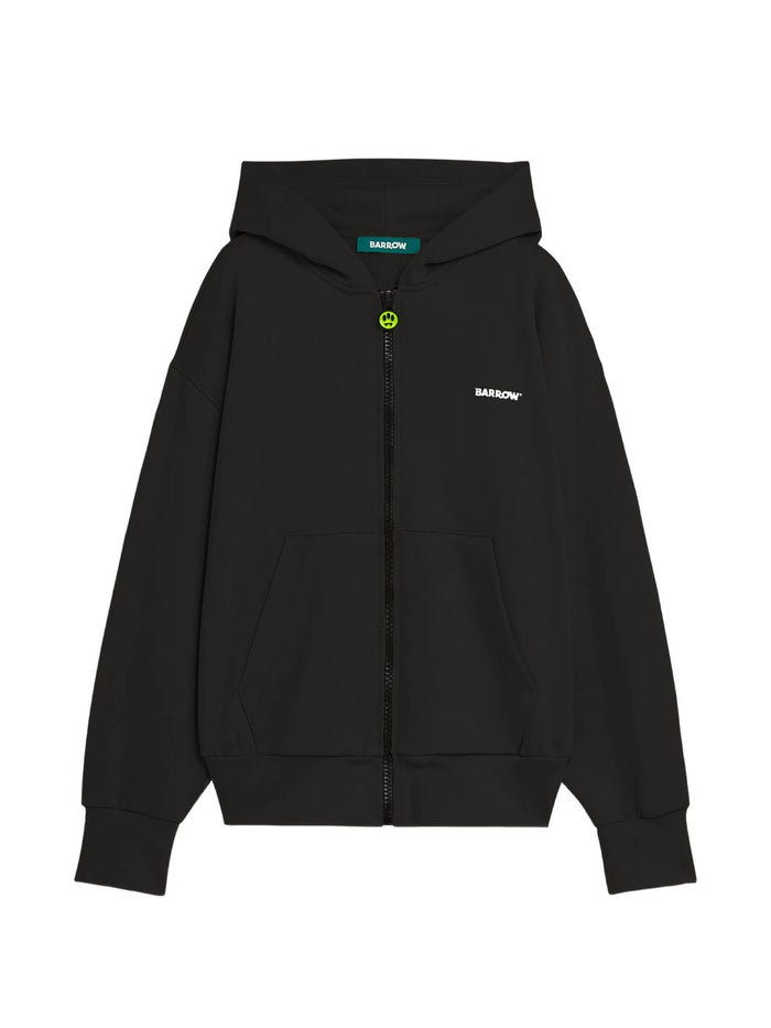 Zip Hoodie Black Felpa