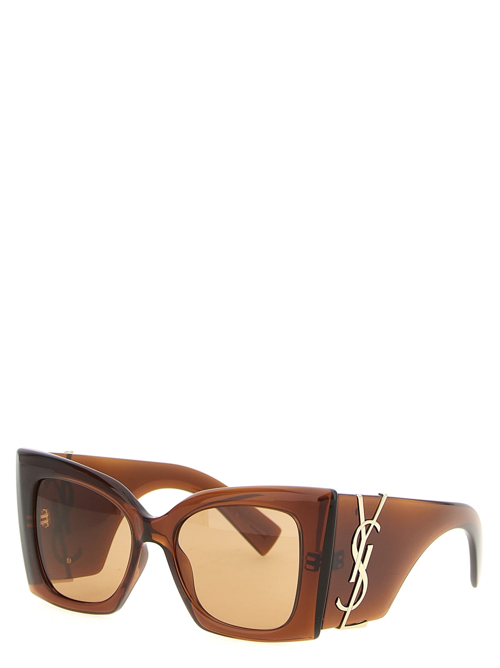 SL M119 Blaze Crystal sunglasses Brown Acetate