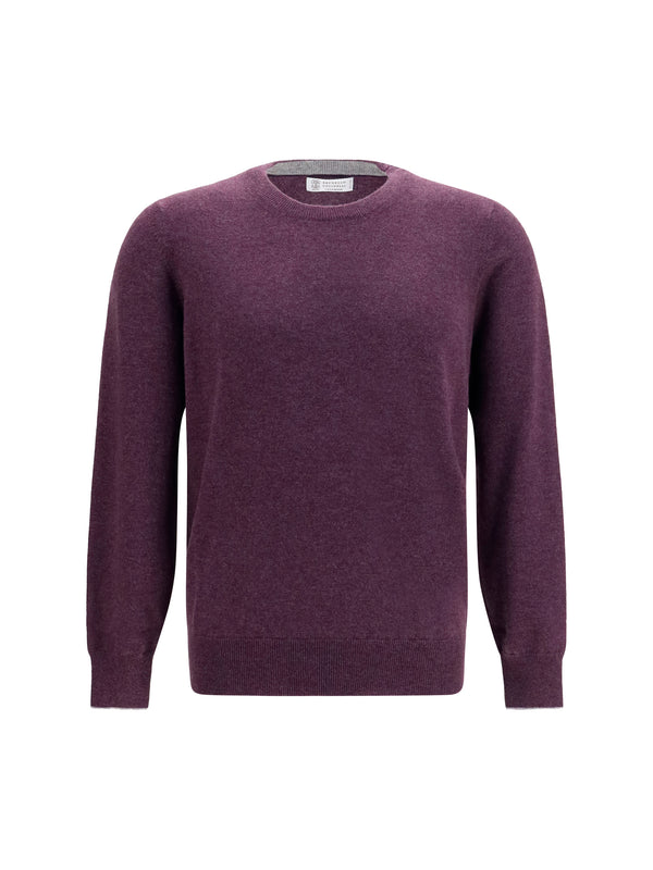 Brunello Cucinelli 100% Cashmere sweater in purple