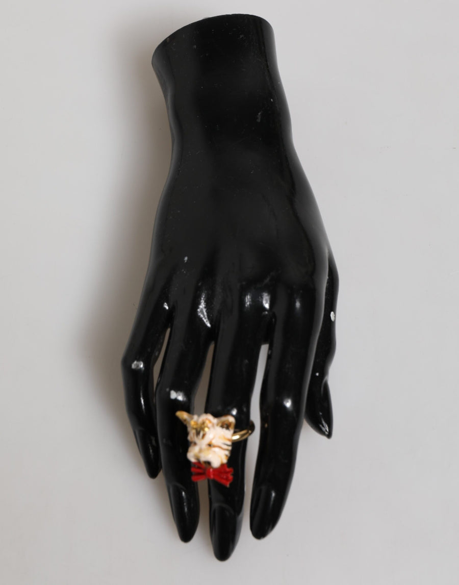 Dolce & Gabbana 50% Resin ring in gold