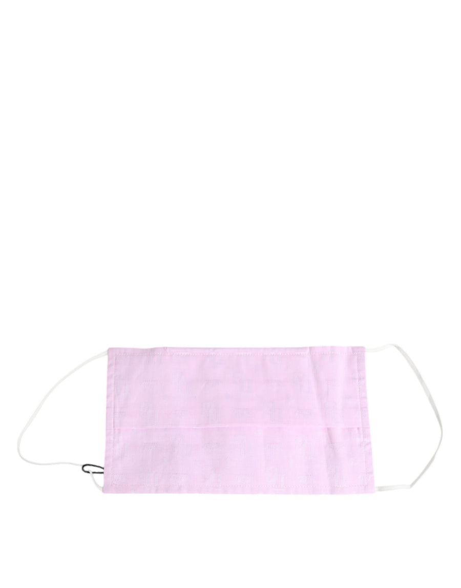 Pink Cotton Logo Elastic Ear Strap Face Mask Accessory
