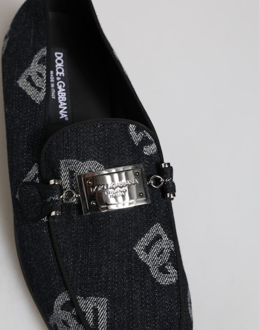 Dolce & Gabbana 98% Cotton loafer in blue