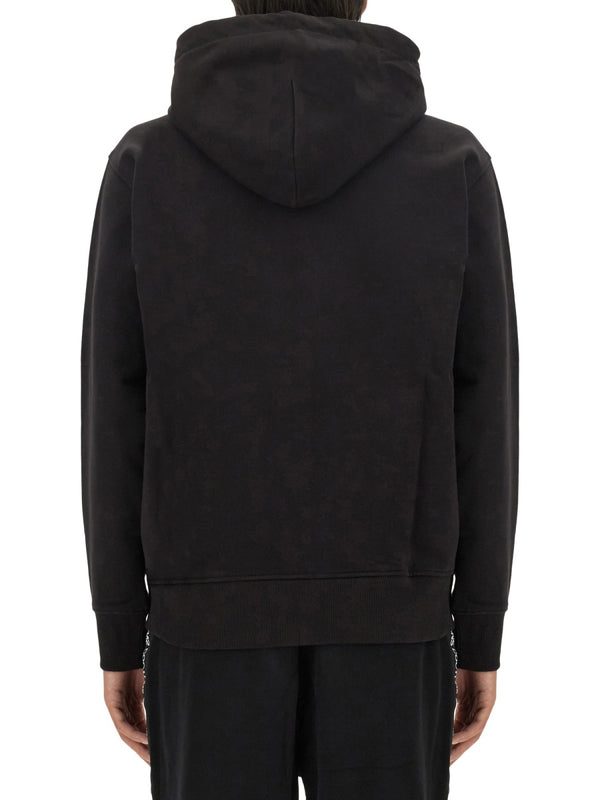 Black Logo Sweatshirt Cotton Sweatshirts