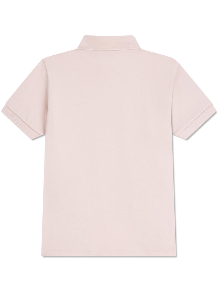 Lcb Non-organic Petit Pique Pink & Purple Polo