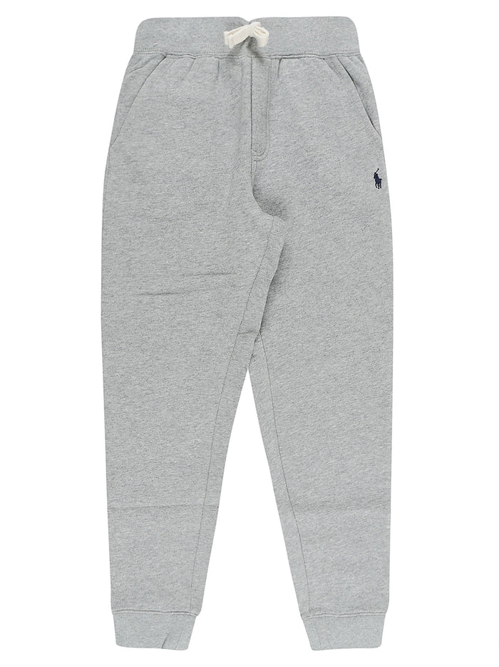 Jogger Pants Grey Cotton Polyester Pantaloni