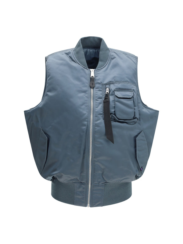 Vest Ma-1 Denim Blue Nylon Blazers