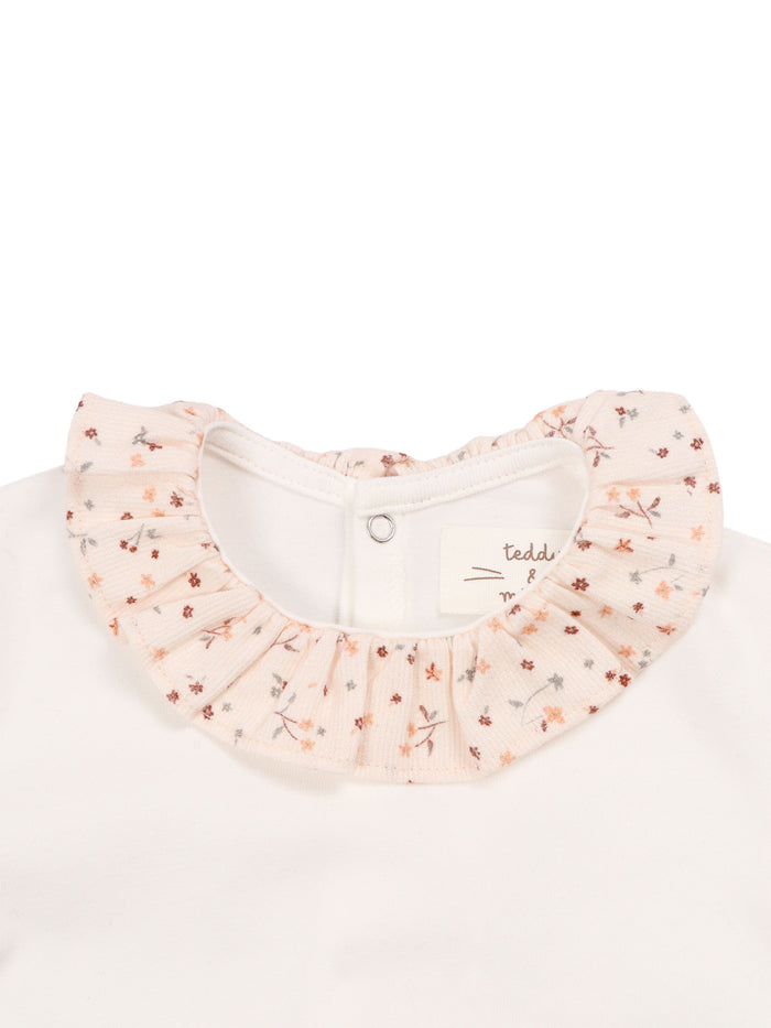 BODY White Cotton Elastane Collar Suit