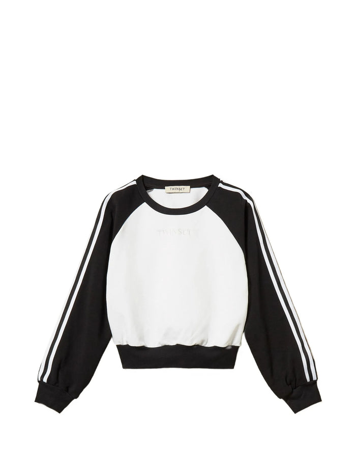 Felpa Cropped White