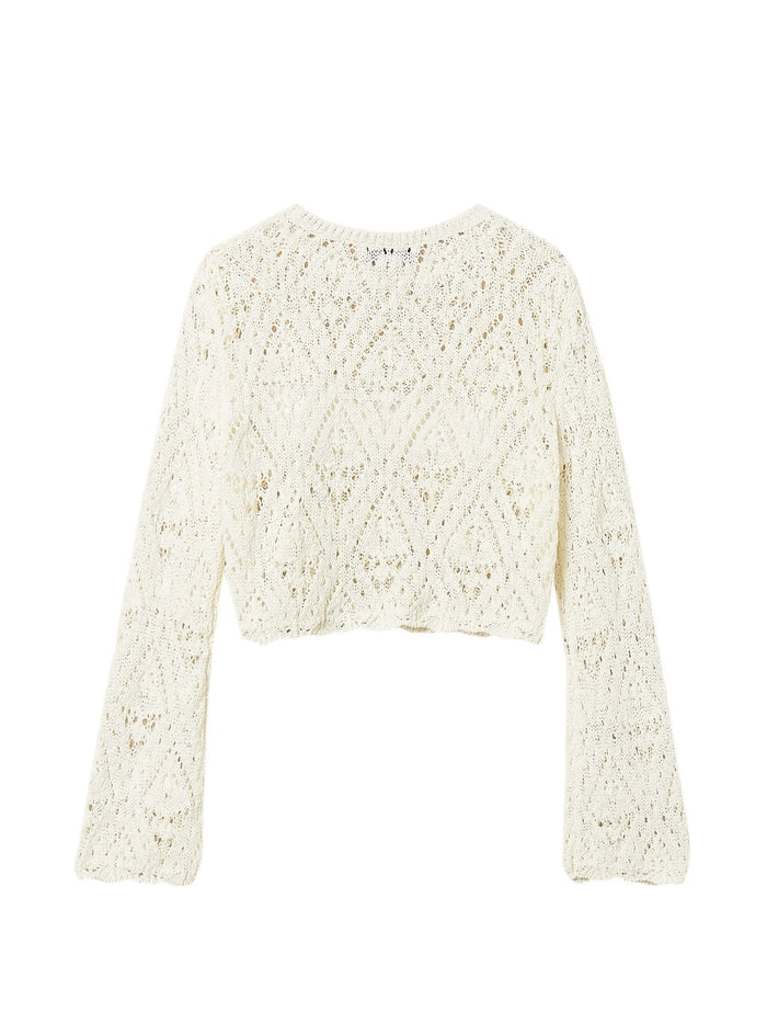 Maglia Scollo Barchetta Con Logo White