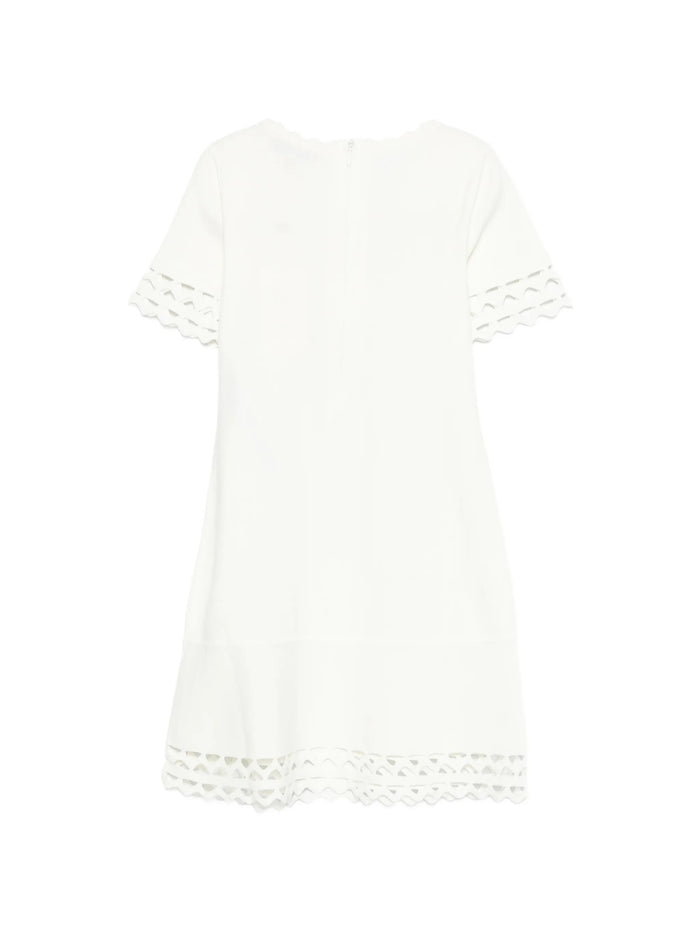 Abito Corto In Maglia White